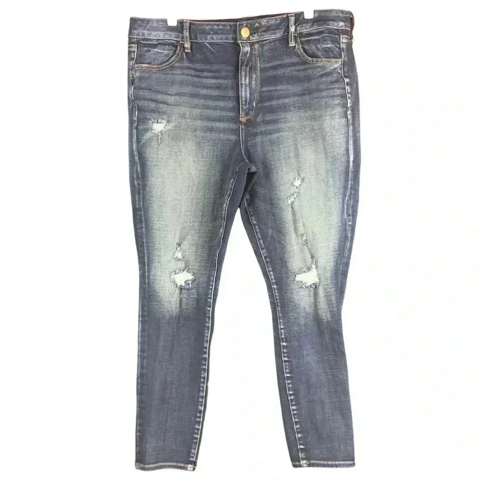American‎ Eagle Outfitter Distressed Skinny Jeans (Size 18)